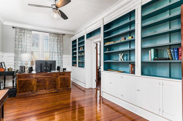 Home Office, Interior, Wood Texture Flooring