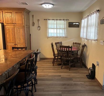 Dining room, Interior, Wood Texture Flooring