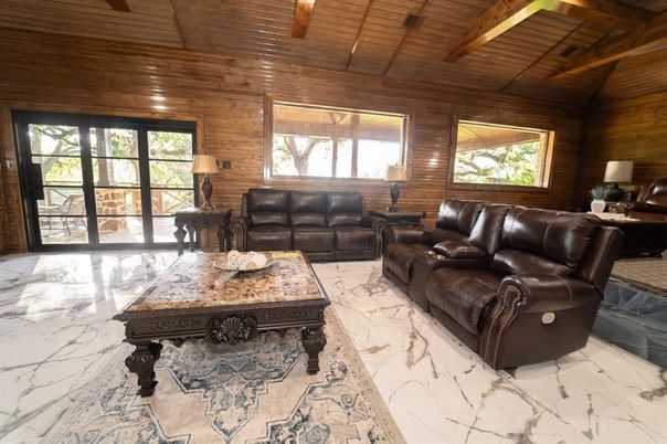 Interior, Living room, Marble, Wooden Beams, Wooden Ceilings, Wooden Walls