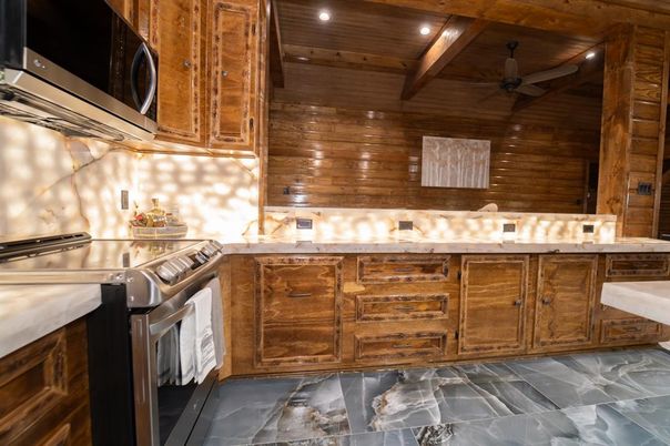 Interior, Kitchen, Wooden Beams, Wooden Ceilings, Wooden Walls