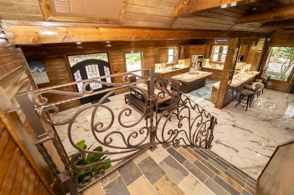Interior, Living room, Marble, Wooden Beams, Wooden Ceilings, Wooden Walls
