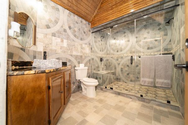 Bathroom, Glass Shower, Interior