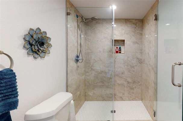 Bathroom, Glass Shower, Interior, Marble Walls