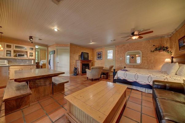 Dining room, Fireplace, Interior, Kitchen, Pendant Lights