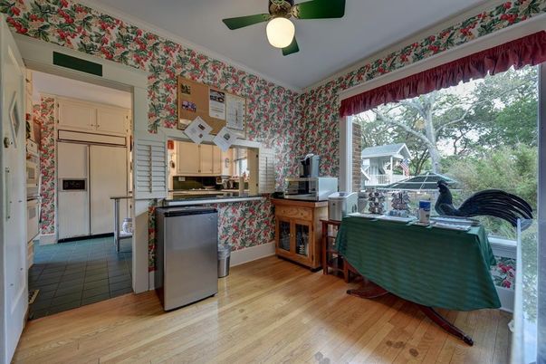 Interior, Kitchen, Wood Texture Flooring