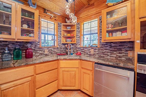 Interior, Kitchen, Pendant Lights, Wooden Ceilings, Wooden Walls