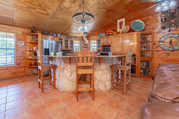 Interior, Kitchen, Pendant Lights, Wooden Ceilings, Wooden Walls