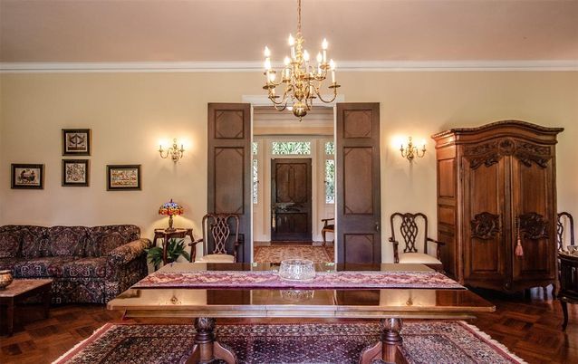 Chandelier, Interior, Living room, Wood Texture Flooring