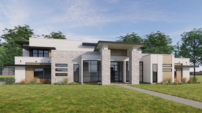 Backyard, Exterior, Facade, Modern
