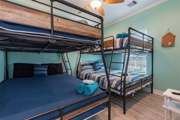Bedroom, Interior, Wood Texture Flooring