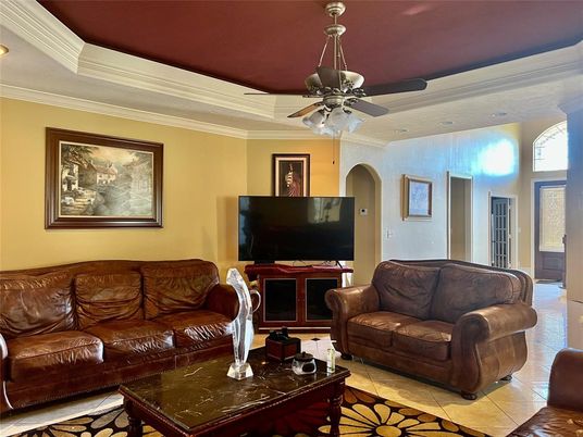 Interior, Living room, Recessed Lighting
