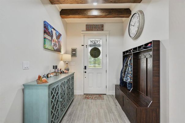 Interior, Recessed Lighting, Wooden Beams, Wood Texture Flooring