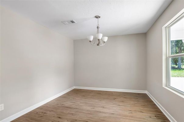 Chandelier, Empty room, Interior, Wood Texture Flooring