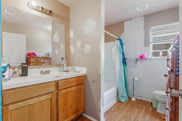 Bathroom, Interior, Wood Texture Flooring