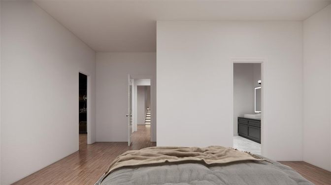Bedroom, Interior, Wood Texture Flooring