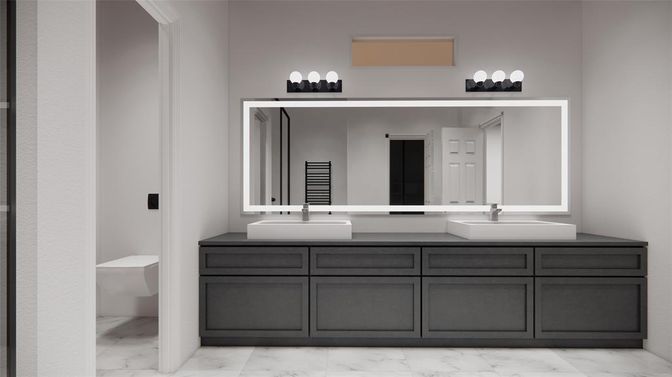 Bathroom, Dual Sink Vanities, Interior, Marble