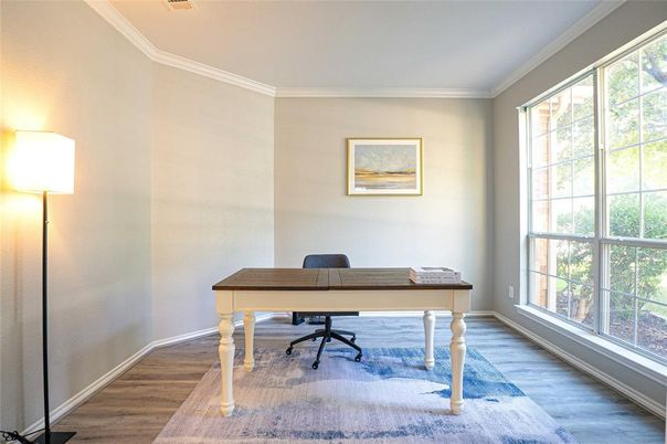 Home Office, Interior, Wood Texture Flooring
