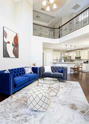 Interior, Kitchen, Living room, Pendant Lights, Recessed Lighting, Wood Texture Flooring