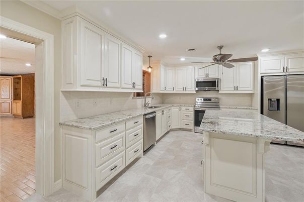 Interior, Kitchen, Recessed Lighting, Stainless Steel Appliances