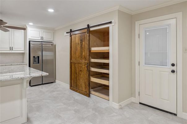 Interior, Kitchen, Recessed Lighting, Stainless Steel Appliances