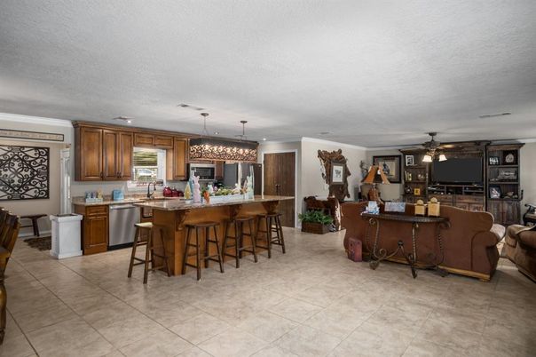 Interior, Kitchen, Pendant Lights, Stainless Steel Appliances
