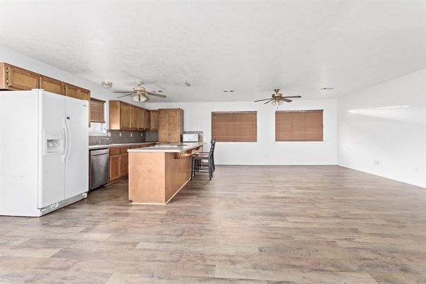 Interior, Kitchen, Wood Texture Flooring
