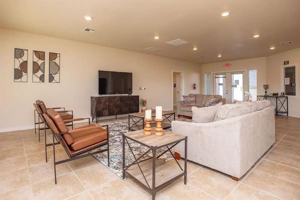 Interior, Living room, Recessed Lighting