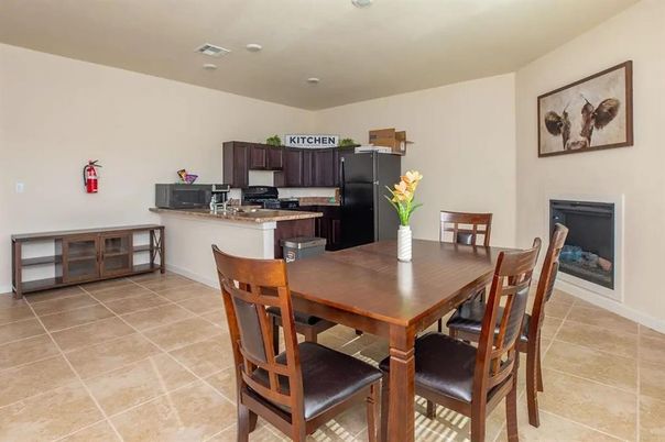Dining room, Interior, Kitchen