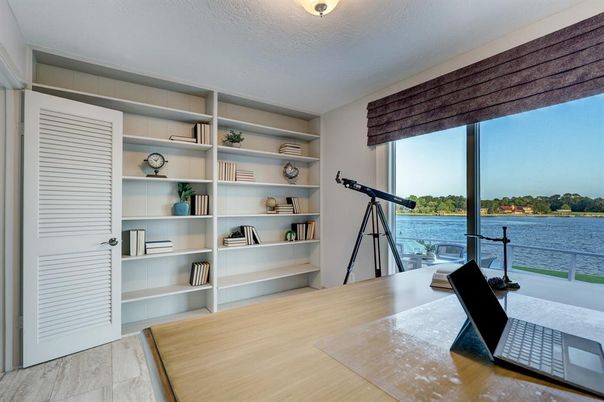 Home Office, Interior, Water, Wood Texture Flooring