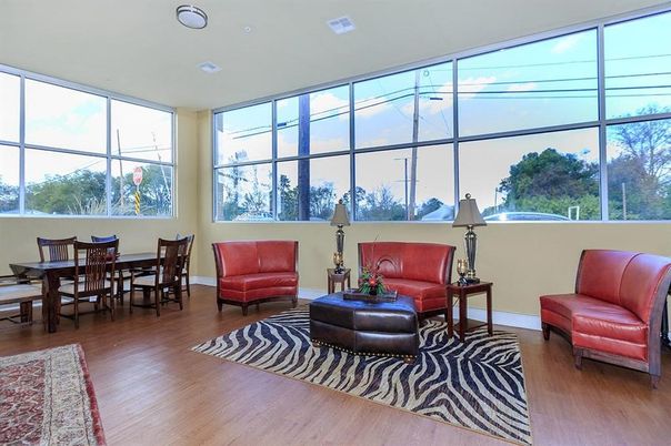 Dining room, Interior, Sun Room, Wood Texture Flooring