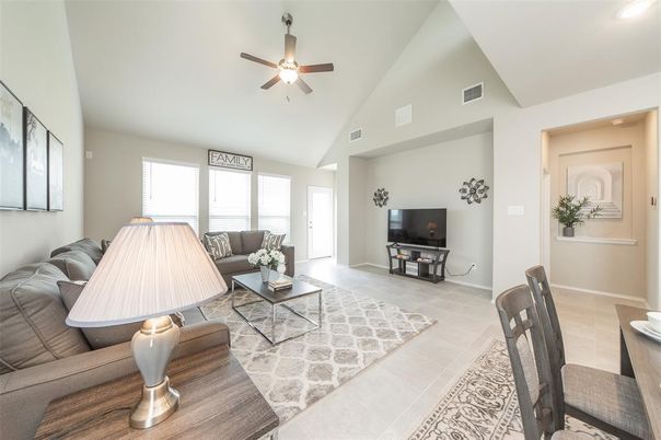 Interior, Living room, Recessed Lighting
