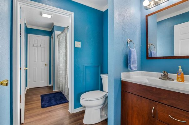 Bathroom, Interior, Wood Texture Flooring
