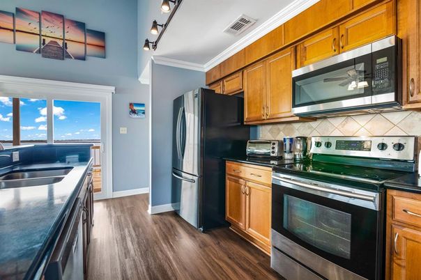 Interior, Kitchen, Wood Texture Flooring
