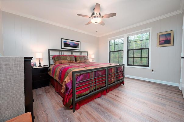 Bedroom, Interior, Wood Texture Flooring
