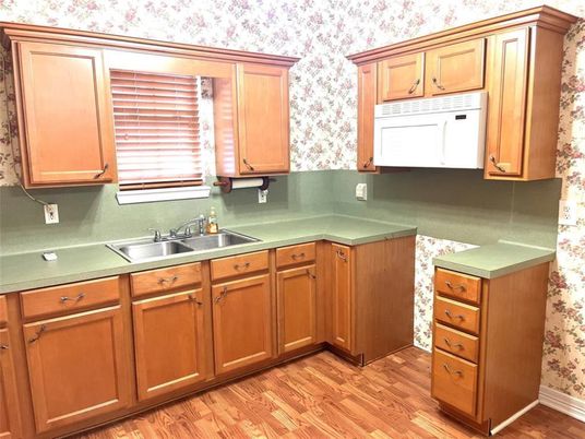 Interior, Kitchen, Wood Texture Flooring