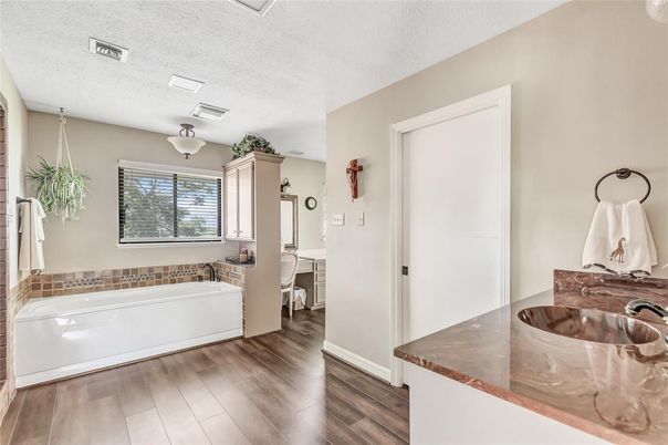 Bathroom, Interior, Wood Texture Flooring