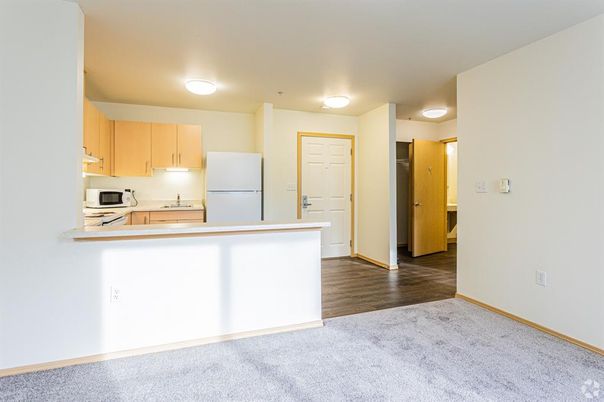 Interior, Kitchen, Wood Texture Flooring