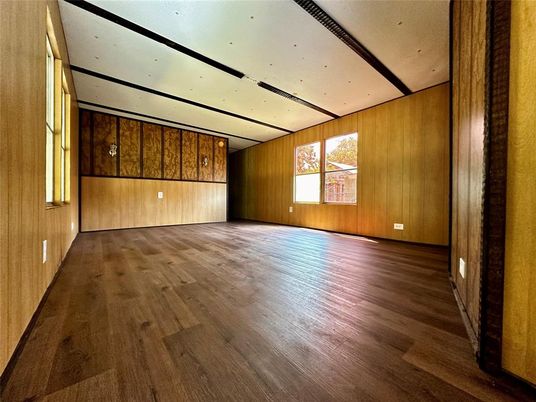 Empty room, Interior, Wood Texture Flooring, Wooden Walls