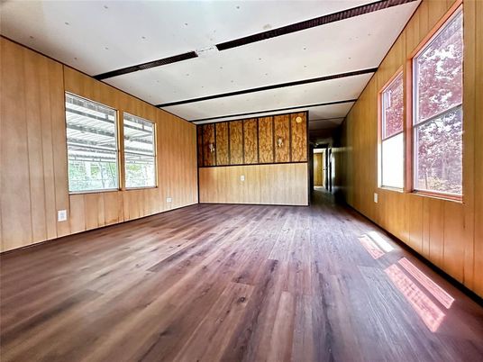 Empty room, Interior, Wood Texture Flooring, Wooden Walls