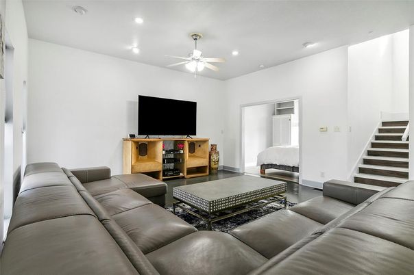 Interior, Living room, Recessed Lighting