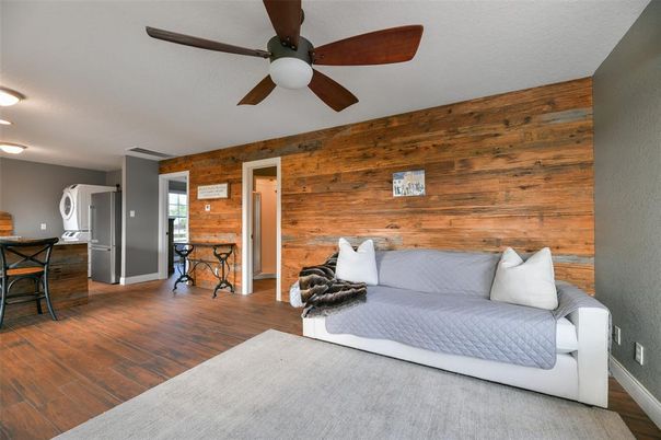 Bedroom, Interior, Wood Texture Flooring, Wooden Walls