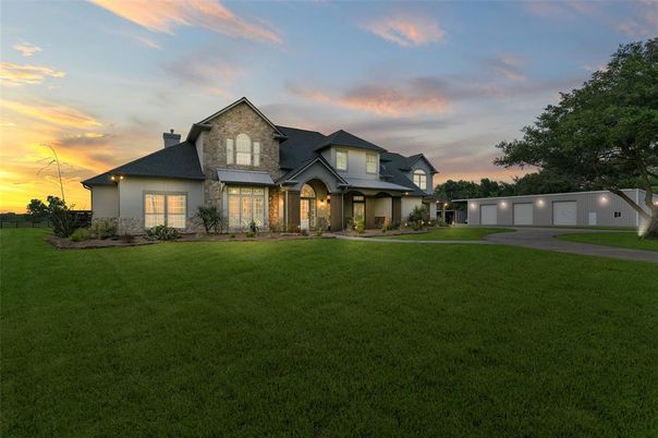 Attached, Backyard, Exterior, Facade, Farmhouse