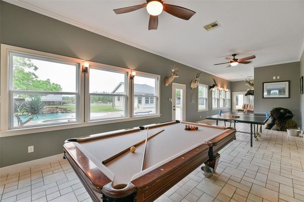 Billiard Table, Game Room, Interior