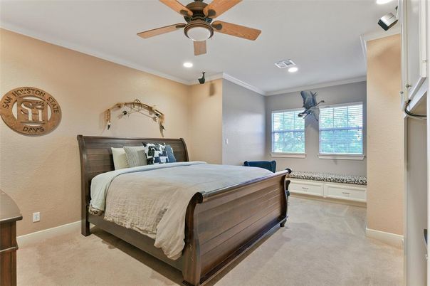 Bedroom, Interior, Recessed Lighting
