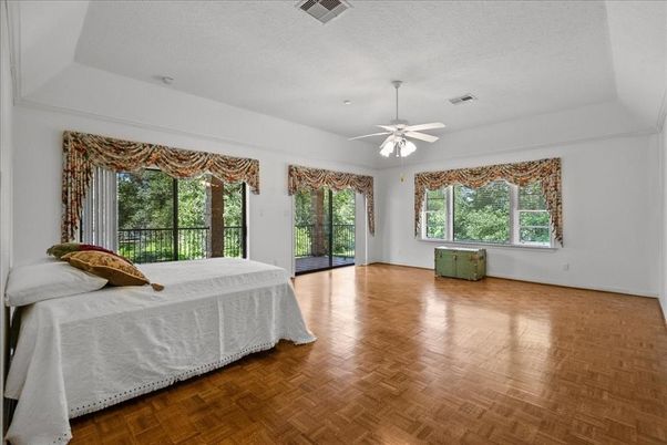 Bedroom, Interior, Wood Texture Flooring