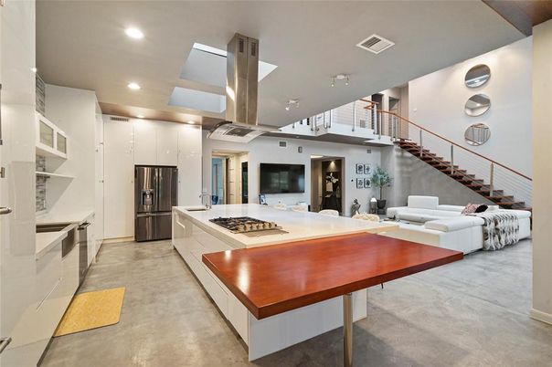 Interior, Kitchen, Living room, Recessed Lighting