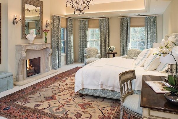 Bedroom, Chandelier, Fireplace, Interior, Recessed Lighting