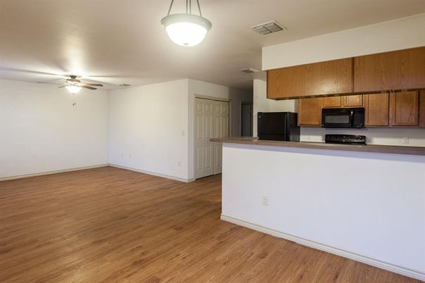 Interior, Kitchen, Wood Texture Flooring