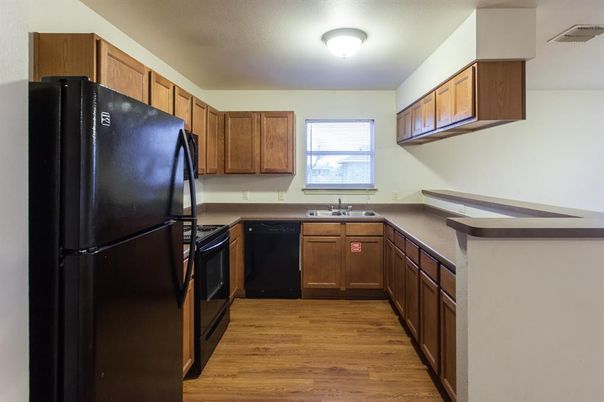 Interior, Kitchen, Wood Texture Flooring