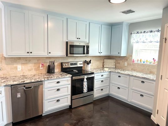 Interior, Kitchen, Recessed Lighting, Stainless Steel Appliances